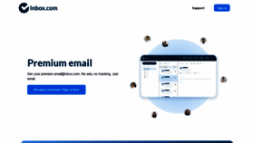 What Inbox.com website looks like in 2024 