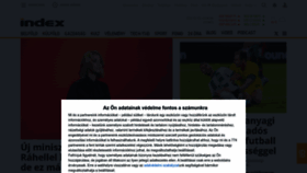 What Index.hu website looked like in 2024 (1 year ago)