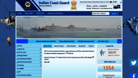 What Indiancoastguard.gov.in website looked like in 2024 (1 year ago)