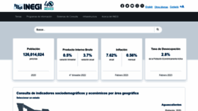 What Inegi.org.mx website looks like in 2024 
