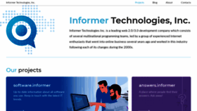 What Informer.com website looks like in 2024 