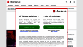 What Infranken.de website looks like in 2024 