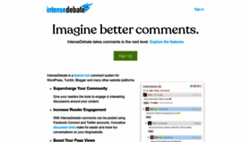 What Intensedebate.com website looks like in 2024 