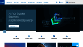 What Intel.com website looks like in 2024 