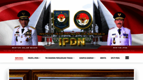 What Ipdn.ac.id website looks like in 2024 