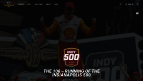 What Indy500.com website looks like in 2024 