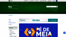 What Ifes.edu.br website looked like in 2024 (1 year ago)