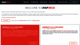 What Inspircd.org website looks like in 2024 