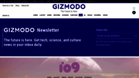What Io9.com website looks like in 2024 