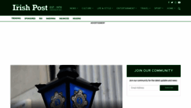What Irishpost.co.uk website looks like in 2024 