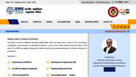 What Icmr.gov.in website looks like in 2024 