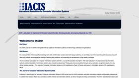What Iacis.org website looks like in 2024 