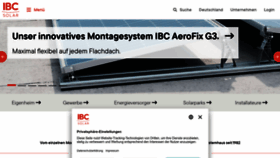 What Ibc-solar.de website looks like in 2024 