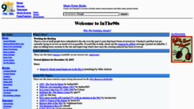 What Inthe90s.com website looks like in 2024 