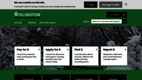 What Islington.gov.uk website looks like in 2024 