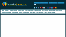 What Investorideas.com website looks like in 2024 