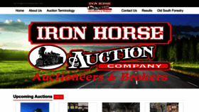 What Ironhorseauction.com website looks like in 2024 