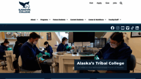 What Ilisagvik.edu website looks like in 2024 