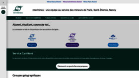 What Inter-mines.org website looked like in 2024 (1 year ago)