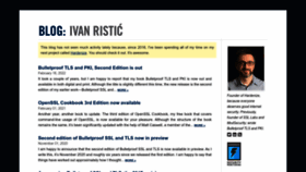 What Ivanristic.com website looks like in 2024 