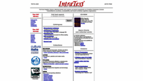 What Intratext.com website looks like in 2024 