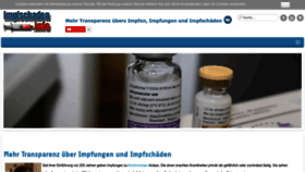 What Impfschaden.info website looks like in 2024 