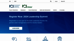 What Ici.org website looks like in 2024 