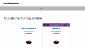 What Isotretinoinacne.shop website looks like in 2024 