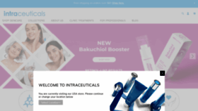 What Intraceuticals.com website looks like in 2024 