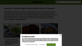 What Issgesund.at website looks like in 2024 