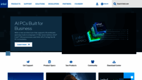 What Intel.ie website looks like in 2024 