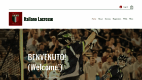 What Italianolacrosse.com website looks like in 2024 