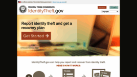 What Identitytheft.gov website looks like in 2024 