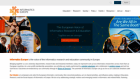 What Informatics-europe.org website looks like in 2024 