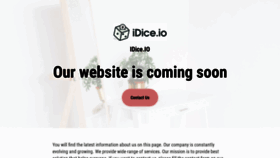 What Idice.io website looks like in 2024 