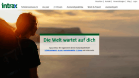 What Intrax.de website looks like in 2024 