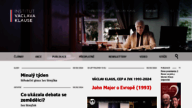 What Institutvk.cz website looked like in 2024 (1 year ago)