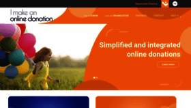 What Imakeanonlinedonation.org website looks like in 2024 