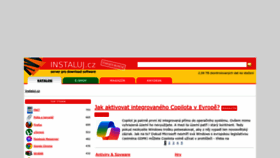 What Instaluj.cz website looked like in 2024 (1 year ago)