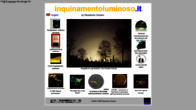 What Inquinamentoluminoso.it website looks like in 2024 