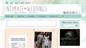 What Intimateweddings.com website looks like in 2024 