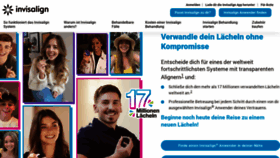 What Invisalign.de website looks like in 2024 