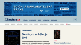 What Iliteratura.cz website looks like in 2024 