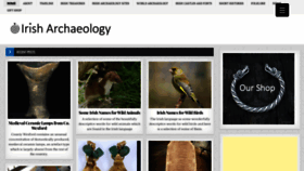 What Irisharchaeology.ie website looks like in 2024 