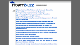 What Internbuzz.com website looks like in 2024 