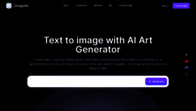 What Imagine.art website looks like in 2024 