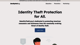 What Identitytheft.org website looks like in 2024 