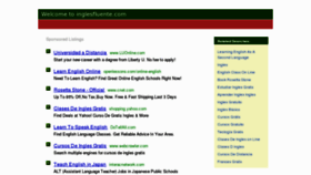 What Inglesfluente.com website looked like in 2011 (12 years ago)