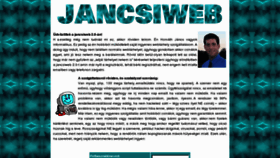 What Jancsiweb.com website looked like in 2011 (12 years ago)