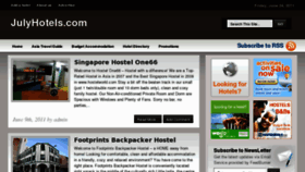 What Julyhotels.com website looked like in 2011 (12 years ago)